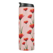 Mohnblumen im Morgenlicht Thermosbecher (Nach rechts gedreht)
