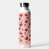 Mohnblumen im Morgenlicht Trinkflasche (Links)