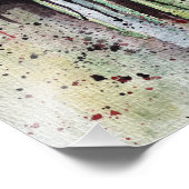 Mohnblumen in Aquarellen Fotodruck (Ecke)