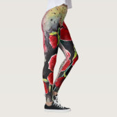 Mohnblumen in Aquarellfarben-Leggings Leggings (Rechts)
