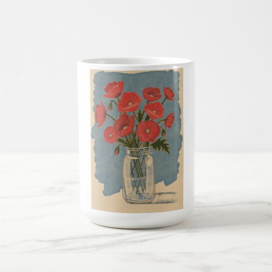 Mohnblumen Kaffeetasse (Mittel)