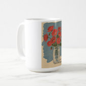 Mohnblumen Kaffeetasse (Vorderseite Links)