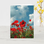 Mohnblumen Karte (Gelbe Blume)
