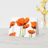 Mohnblumen! Karte (Gelbe Blume)