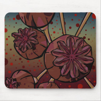 Mohnblumen-Köpfe Mousepad
