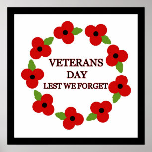 Mohnblumen-Kranz - Plakat