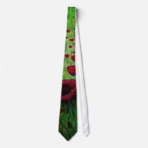 Mohnblumen-Krawatte… Krawatte