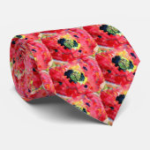 MOHNBLUMEN-KRAWATTE KRAWATTE (Gerollt)