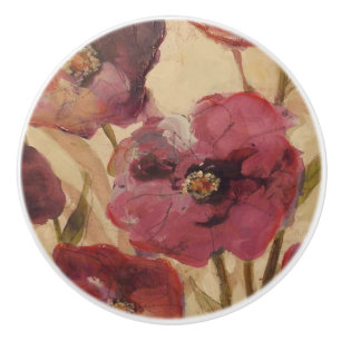 Mohnblumen-Küchen-Schlafzimmer Keramikknauf
