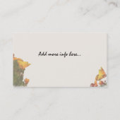 Mohnblumen-Kunst-Visitenkarte Visitenkarte (Rückseite)