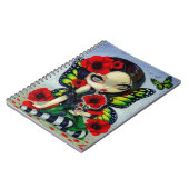 "Mohnblumen-Magie-" Notizbuch Notizblock (Linke Seite)