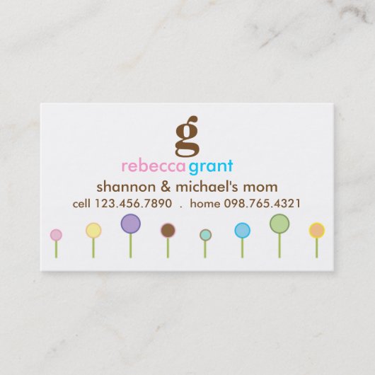 Mohnblumen-"Mama-" Karte (Vorderseite)