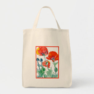Mohnblumen, Mohnblumen-Taschen-Tasche Tragetasche