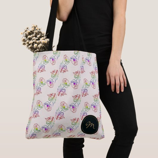 Mohnblumen-Muster. Mohn. Tasche (Von Nahem)