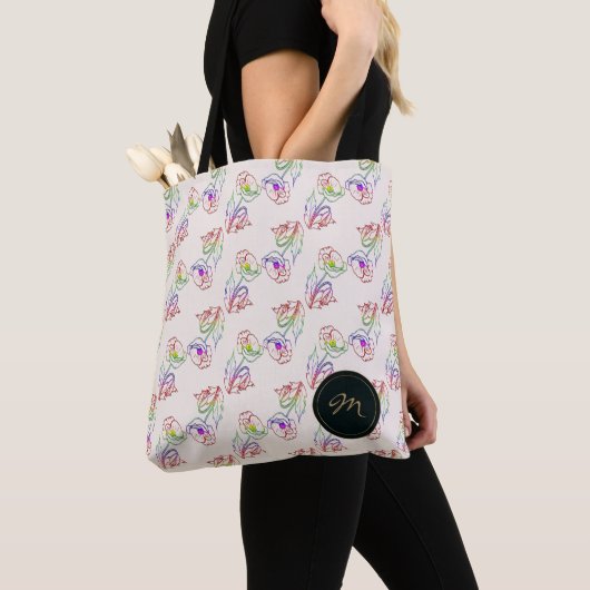 Mohnblumen-Muster. Mohn. Tasche (Von Nahem)