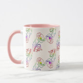 Mohnblumen-Muster. Mohn. Tasse (Links)