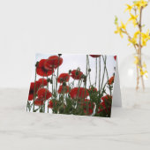 Mohnblumen notecard karte (Gelbe Blume)