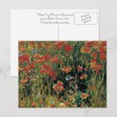 Mohnblumen Postkarte (Vorne/Hinten)