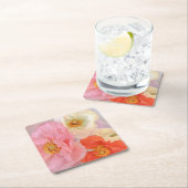 Mohnblumen Rechteckiger Pappuntersetzer (Vor Ort)