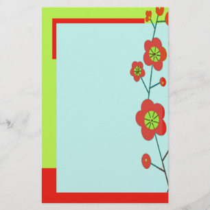 Mohnblumen-Spaß modisch Briefpapier