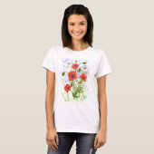 "Mohnblumen-" T - Shirt (Vorne ganz)