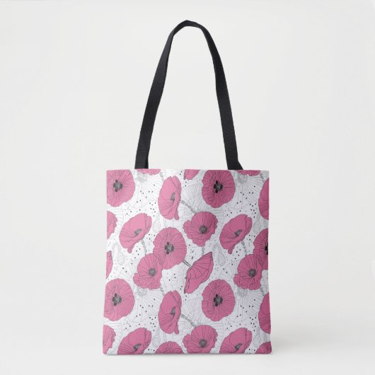 Mohnblumen Tasche (Vorderseite)