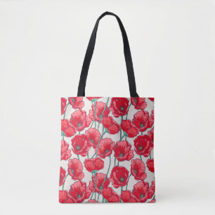 Mohnblumen Tasche