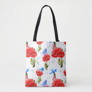 Mohnblumen Tasche