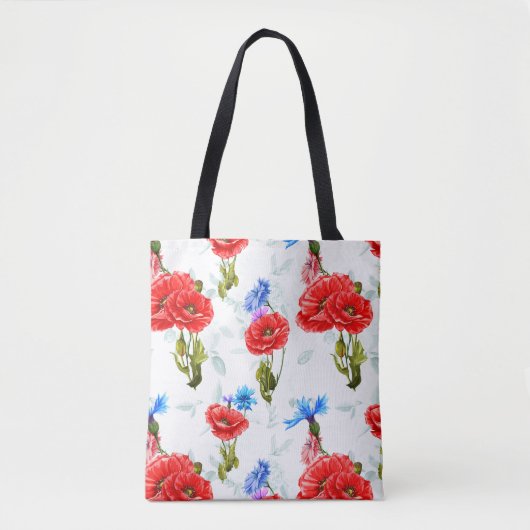 Mohnblumen Tasche (Vorderseite)
