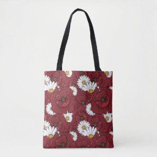 Mohnblumen Tasche