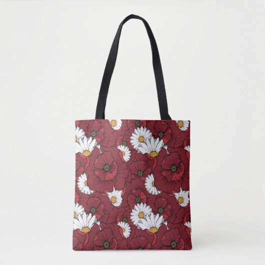 Mohnblumen Tasche (Vorderseite)