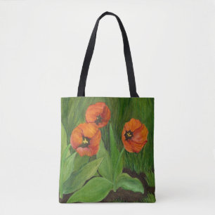 Mohnblumen-Taschen-Tasche Tasche