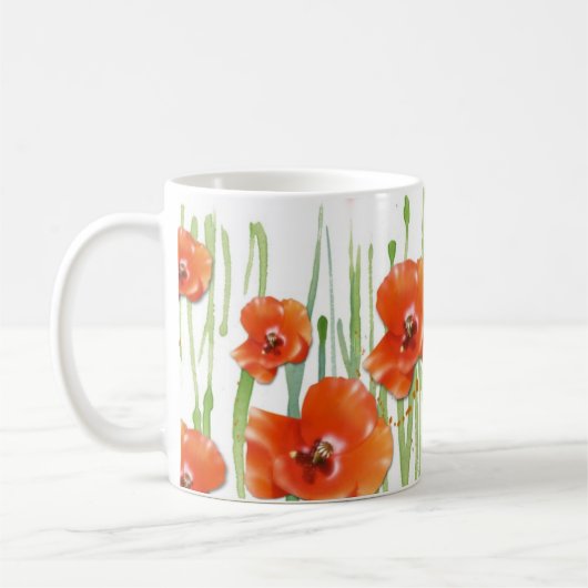 Mohnblumen-Tasse Kaffeetasse (Links)