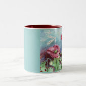 Mohnblumen-Tasse Zweifarbige Tasse (Mittel)