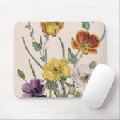Mohnblumen und Anemonen Mousepad (Mit Mouse)