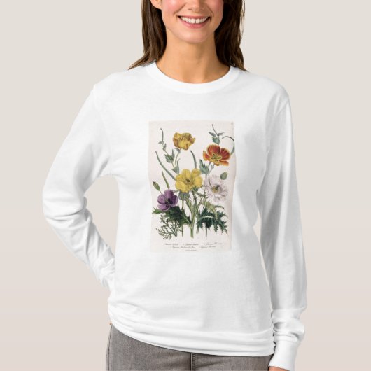 Mohnblumen und Anemonen T-Shirt (Vorderseite)