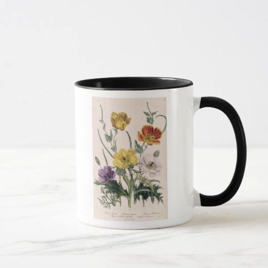 Mohnblumen und Anemonen Tasse (Rechts)