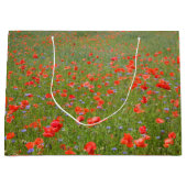 Mohnblumen und Cornflowers Große Geschenktüte (Vorderseite)