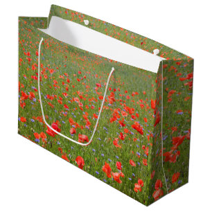 Mohnblumen und Cornflowers Große Geschenktüte