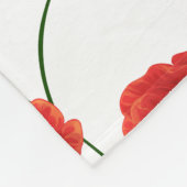 Mohnblumen und Gänseblümchen Fleecedecke (Ecke)
