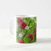 Mohnblumen-Wiese Kaffeetasse (Vorderseite Links)