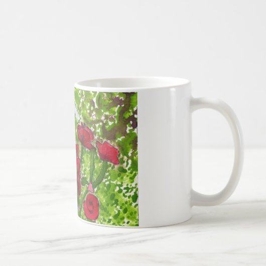 Mohnblumen-Wiese Kaffeetasse (Rechts)