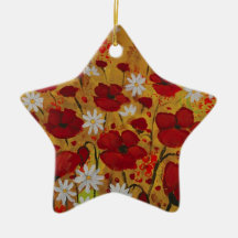 Mohnblumen-Wiese, rote Blumen