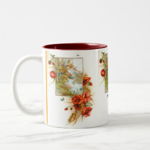 Mohnblumen Zweifarbige Tasse