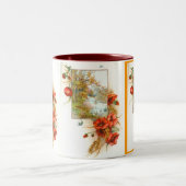 Mohnblumen Zweifarbige Tasse (Mittel)