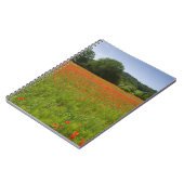 Mohnblumenfeld, Chiusi, Italien Notizblock (Linke Seite)