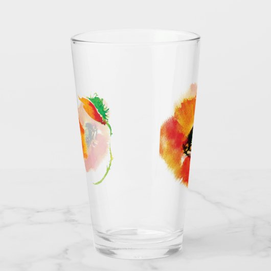 Mohnblumenglasentwurf Glas (Links)