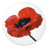 Mohnblumengriff Keramikknauf (Vorderseite)