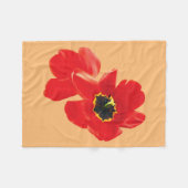 Mohnblumenhemd, Mohnhemd, Blumenhemd, Fleecedecke (Vorderseite (Horizontal))