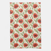 Mohnblumenmuster Geschirrtuch (Vertikal)